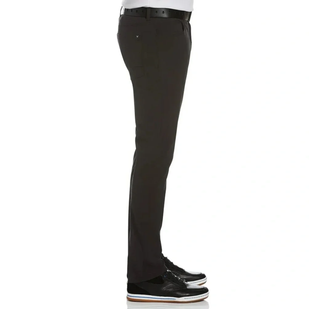 NWT•Callaway 5-Pocket Horizontal Textured Pants Size 42x32 DarkBrown